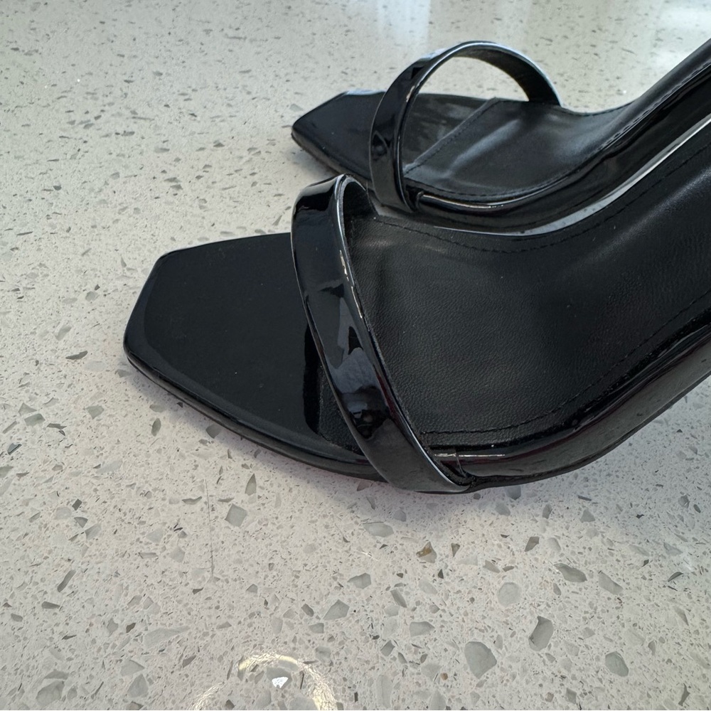 Saint Laurent Black Strappy Heels - Picture 6 of 11